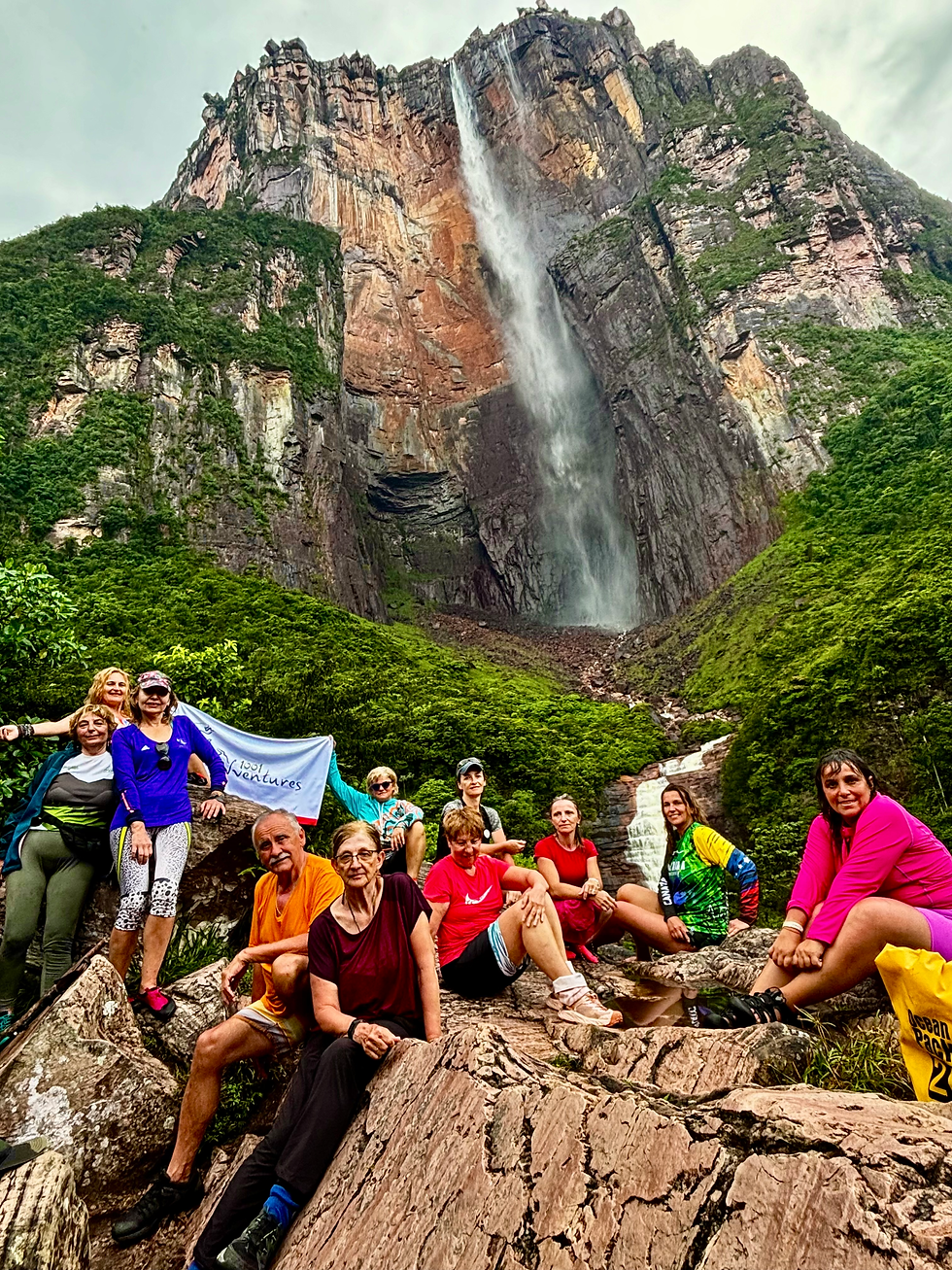 1001 Adventures_Venezuela_La baza cascadei Angel Falls