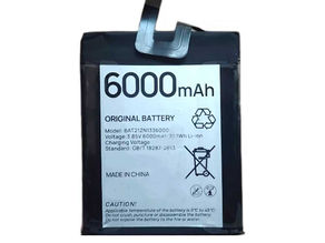 6000mAh Doogee BAT21ZN336000 Smartphone Akku passend für Doogee BAT21ZN336000