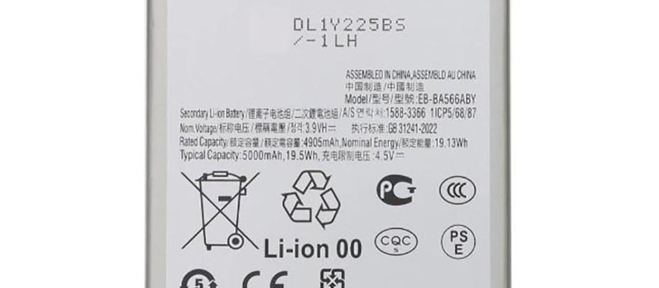 5000mAh Samsung EB-BA566ABY Smartphone Akku passend für Samsung Galaxy A56 5G SM-A566