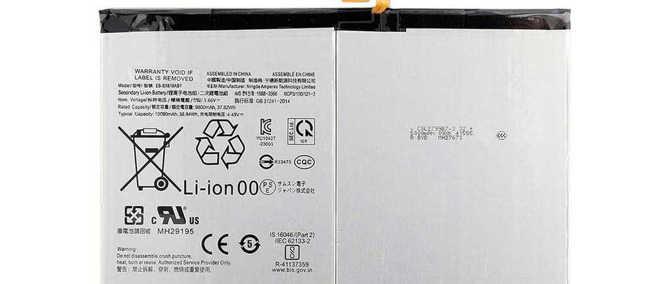9800mAh Samsung EB-BX818ABY Tablet Akku passend für Samsung Galaxy Tab S9 Plus Wi-fi X810/5G X816