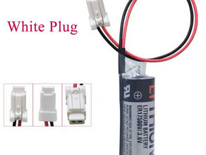 2700mah Yaskawa ER17500V PLC Akku passend für Yaskawa HW1483880-A with White Plug