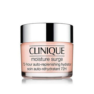 CLINIQUE MOISTURE SURGE 72 HOUR AUTO REPLENISHING HYDRATOR. Hidratante en gel para todo tipo de piel que aporta máxima hidratación y luminosidad a la piel.