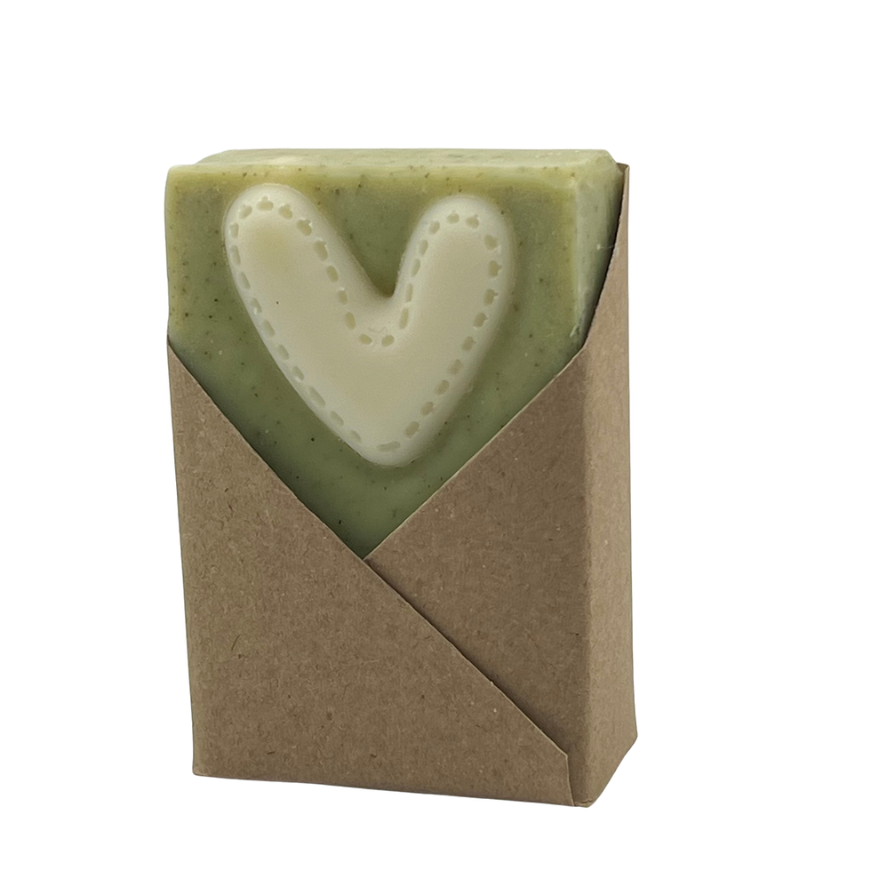 Thumbnail: Handmade Vegan Lavender and Cedarwood Soap with Nettle in the gift bag
