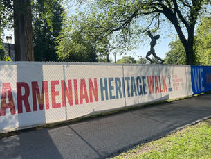 Wrapped in Appreciation: New Banner Surrounds Heritage Walk Site with a Message of Thanks