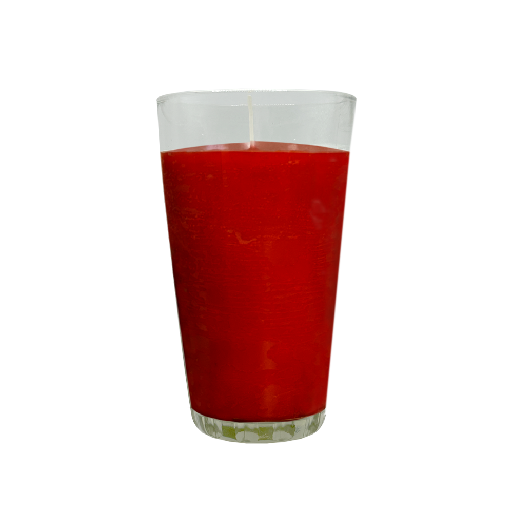 Vela Lisa Clásica Roja/Classic Candle Red