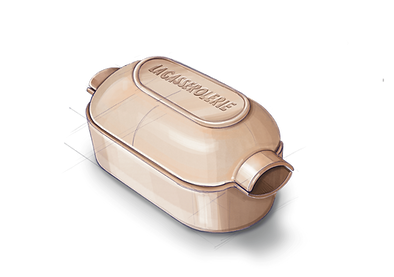 sketch de plat en céramique