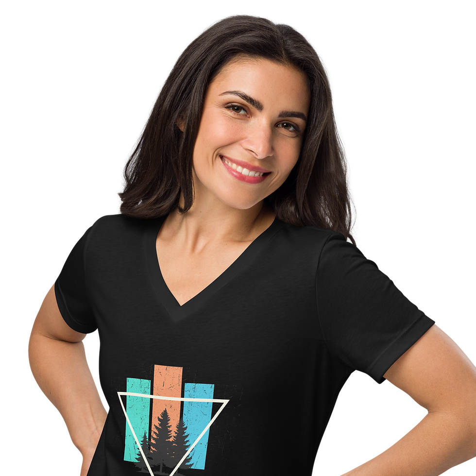 Thumbnail: Modern Nature Women’s Relaxed V-Neck T-Shirt