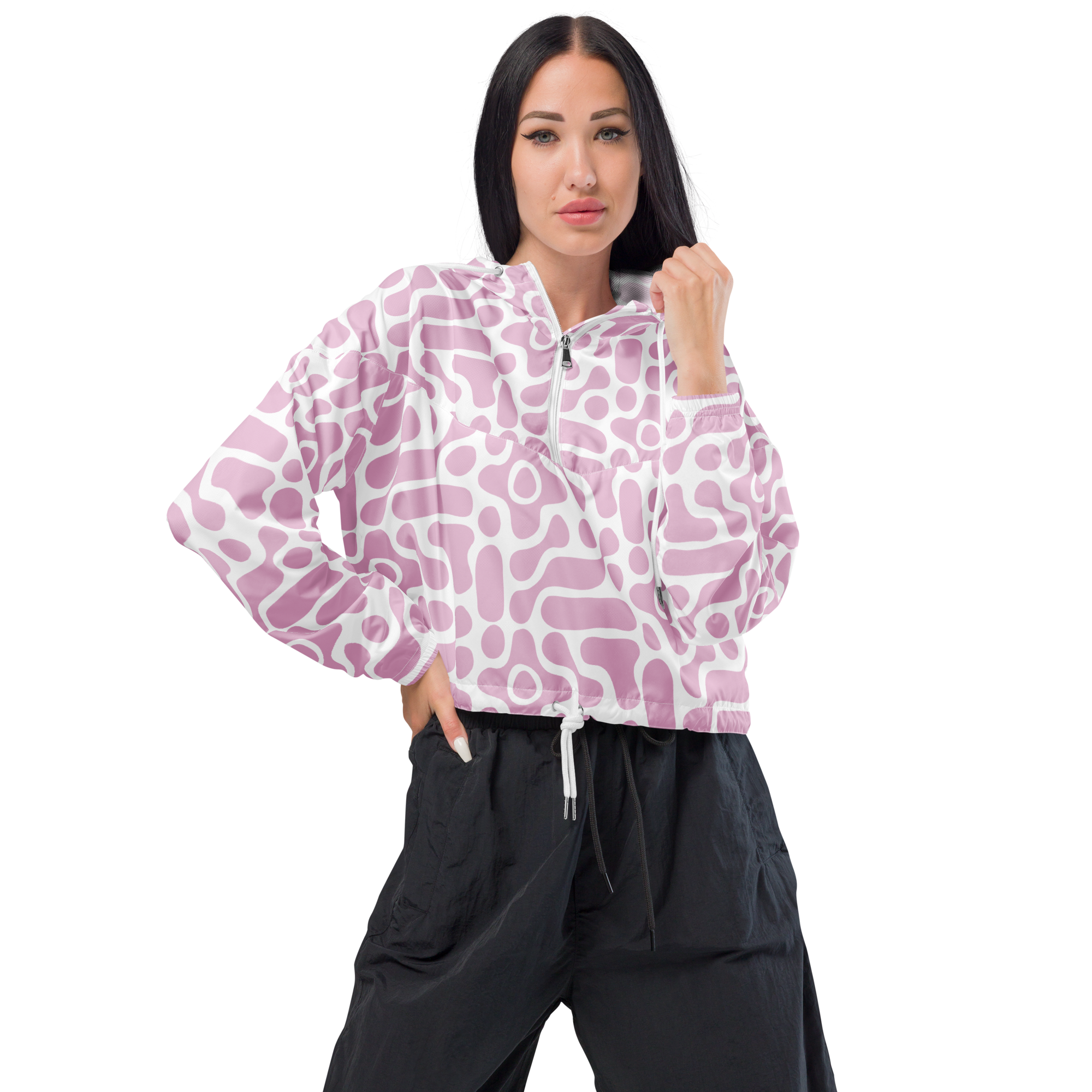 Stylish Women’s Cropped Windbreaker