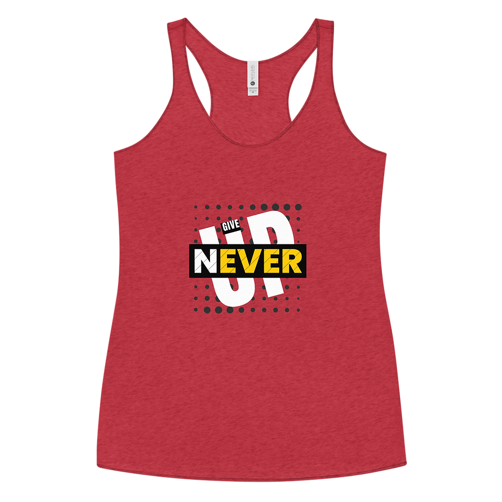 Thumbnail: Never Give Up - Women's Racerback Tank