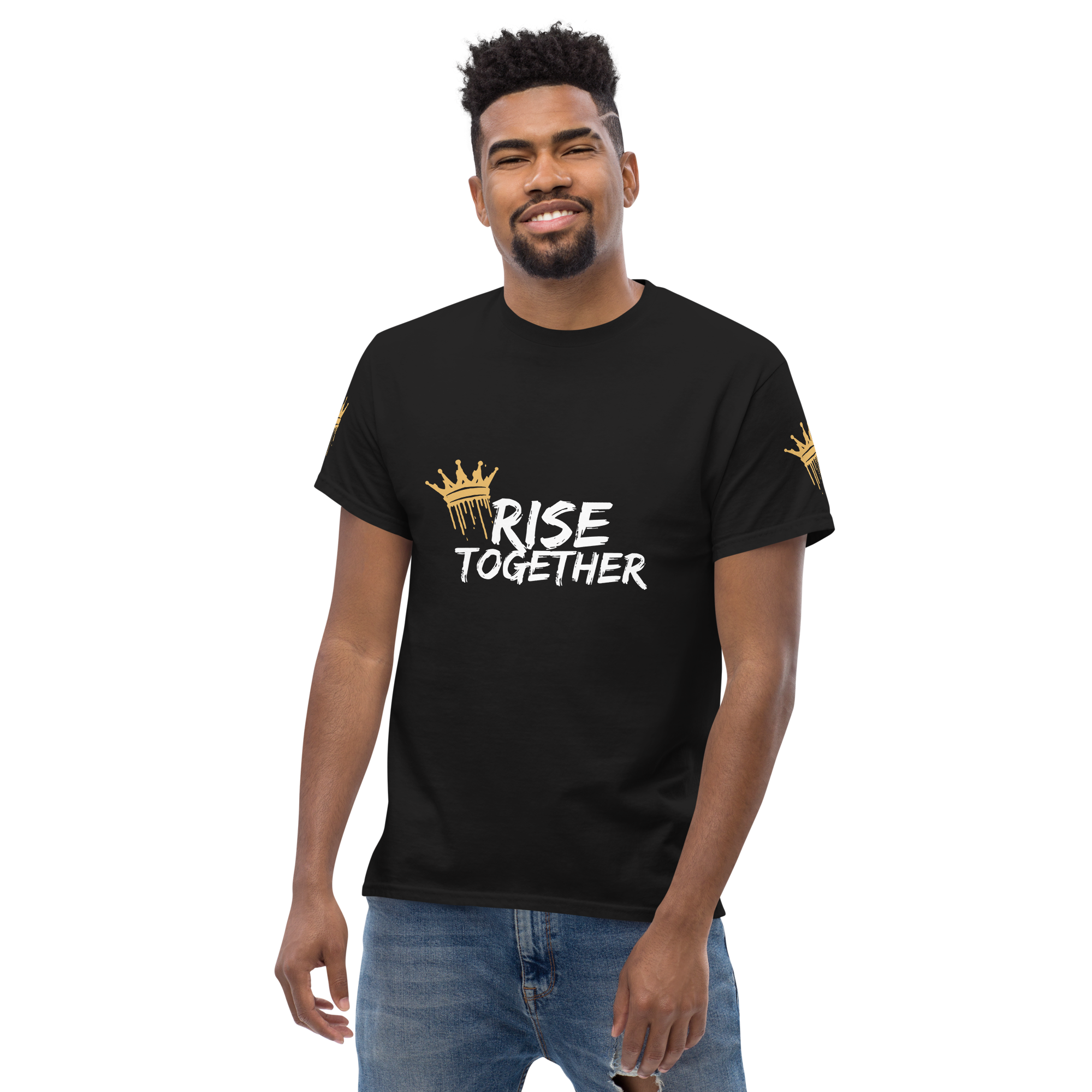 Rise Together - Unisex classic tee (Front, Back, Sleeves)
