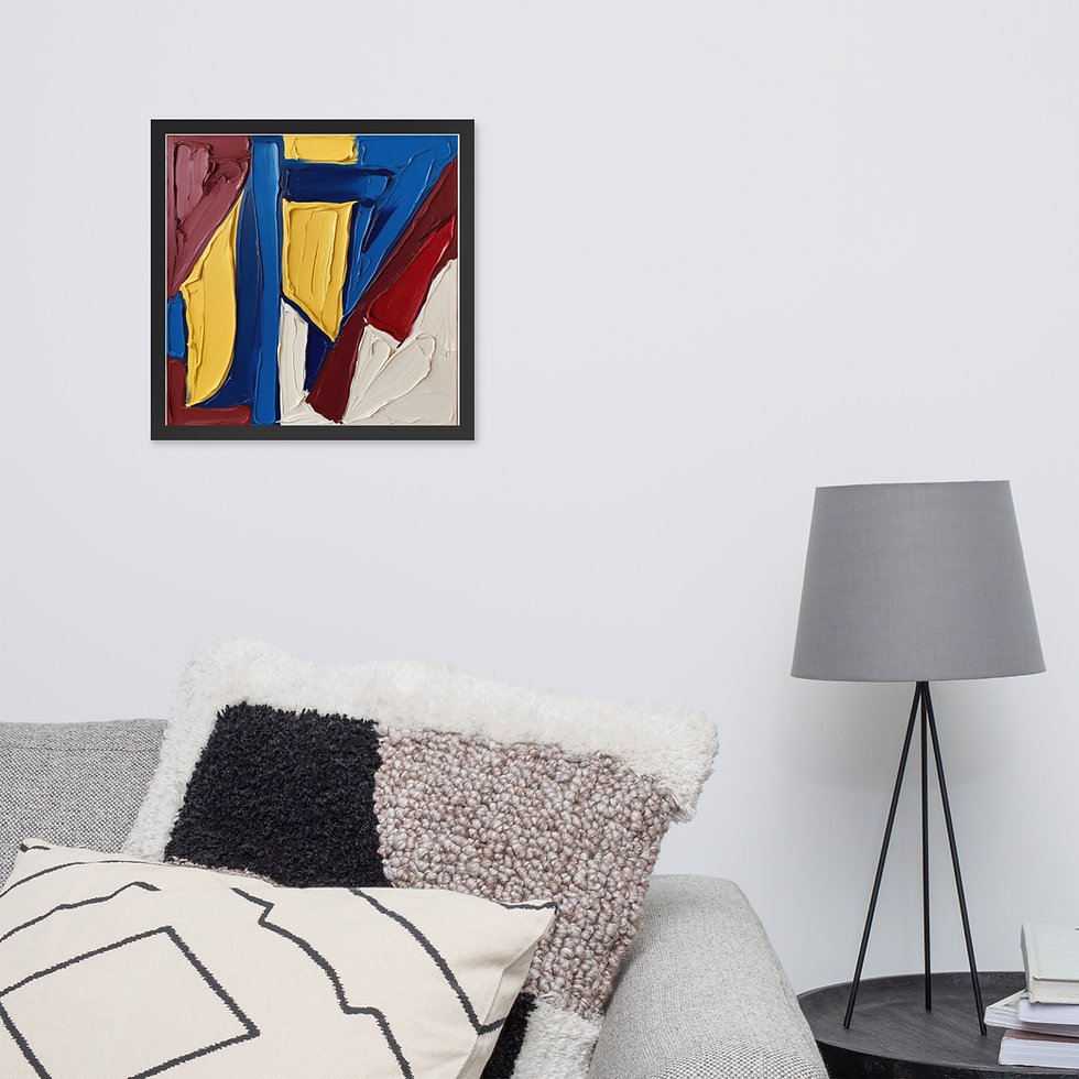 Thumbnail: Abstract Picasso Style Framed poster