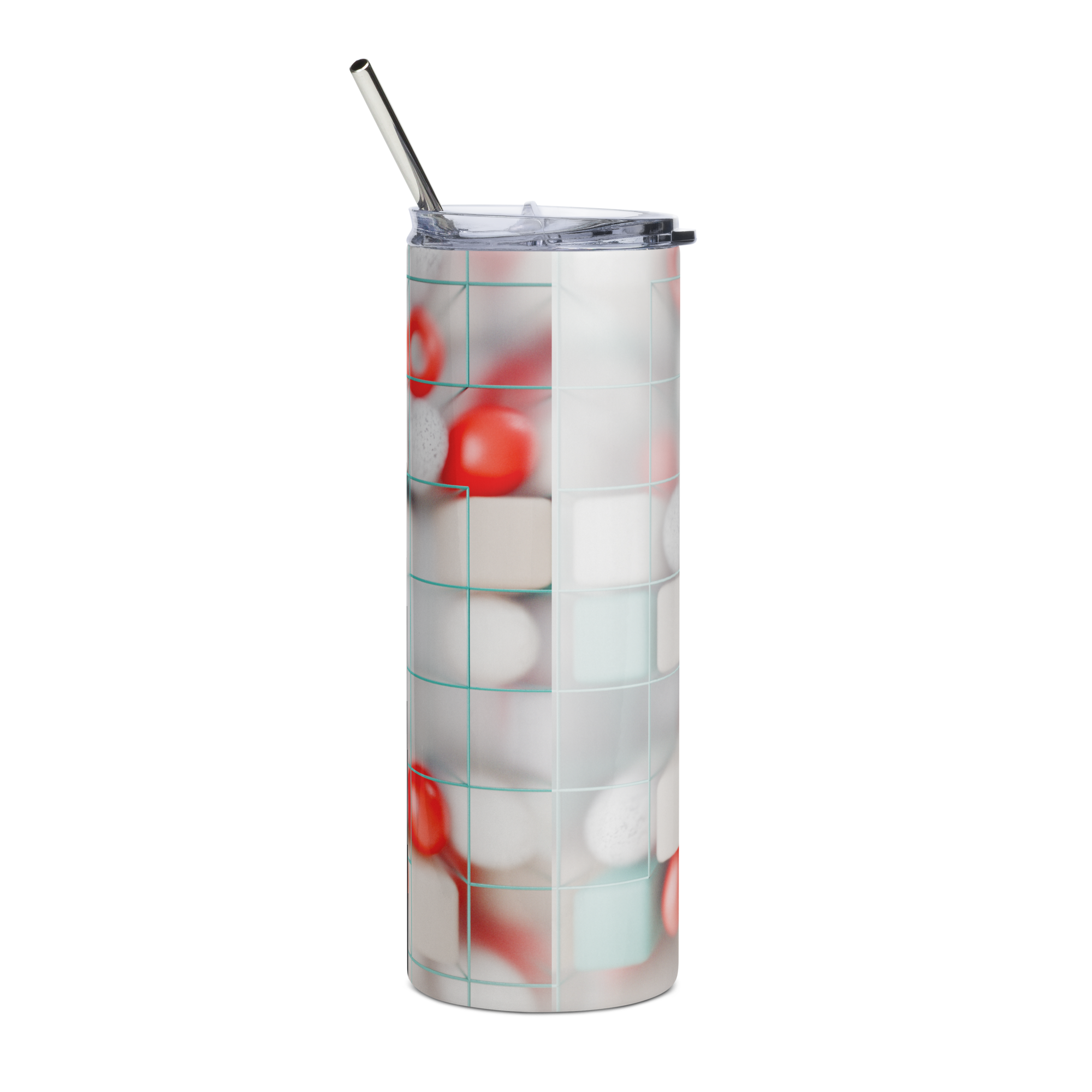 Tile Work Stainless Steel Tumbler