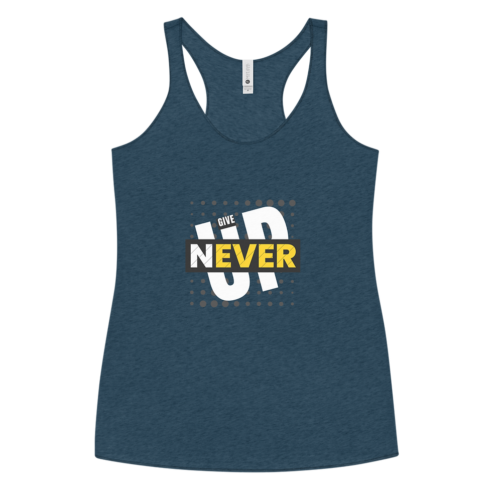 Thumbnail: Never Give Up - Women's Racerback Tank