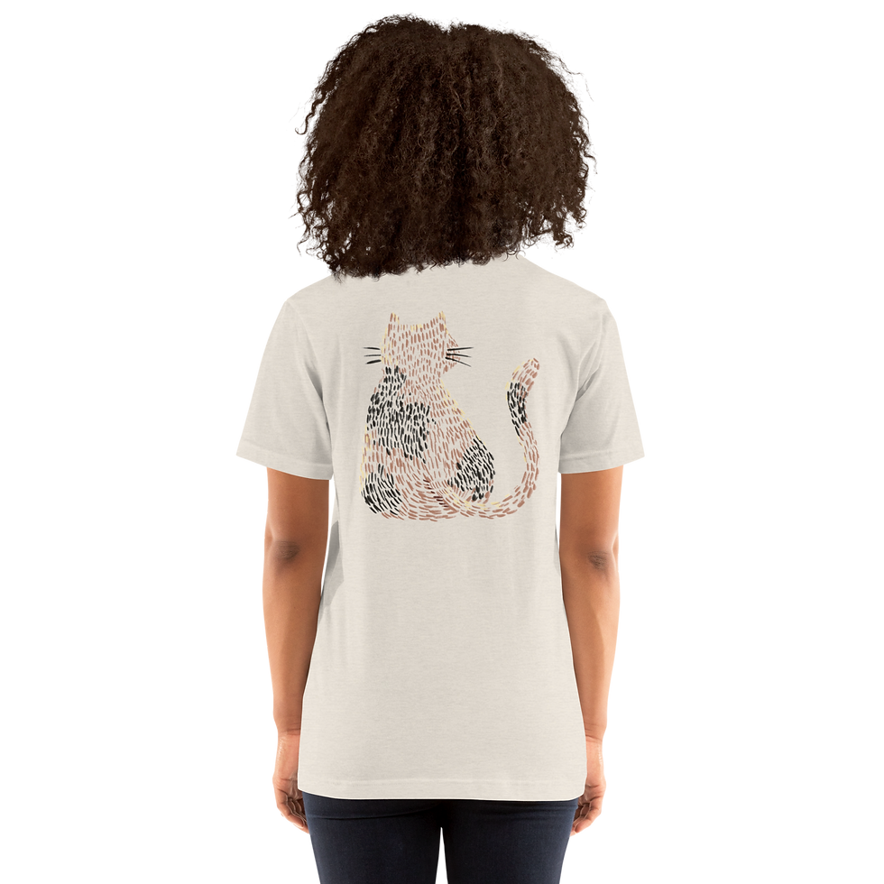 Thumbnail: Kitty and the Sunset Graphic T-Shirt (Front & Back Print)