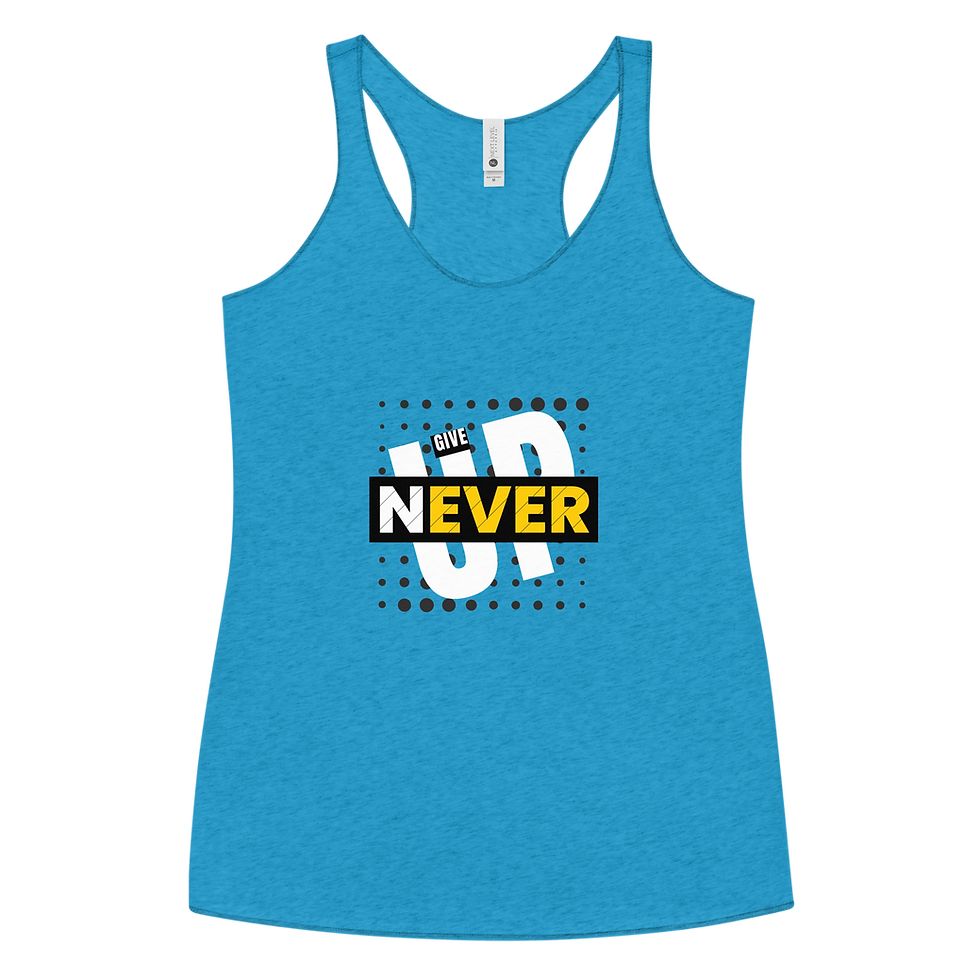 Thumbnail: Never Give Up - Women's Racerback Tank