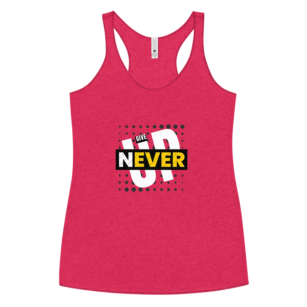 Thumbnail: Never Give Up - Women's Racerback Tank