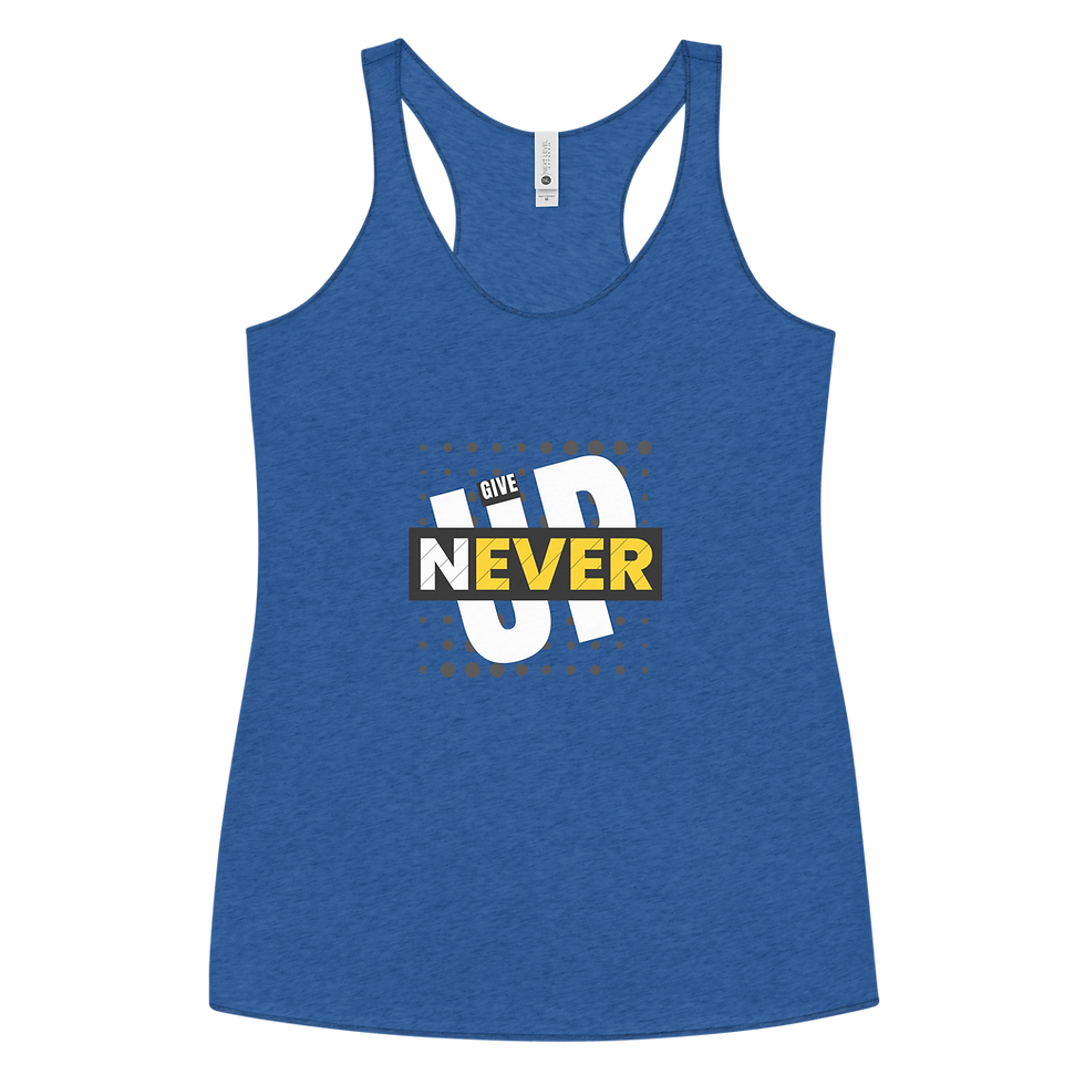 Thumbnail: Never Give Up - Women's Racerback Tank