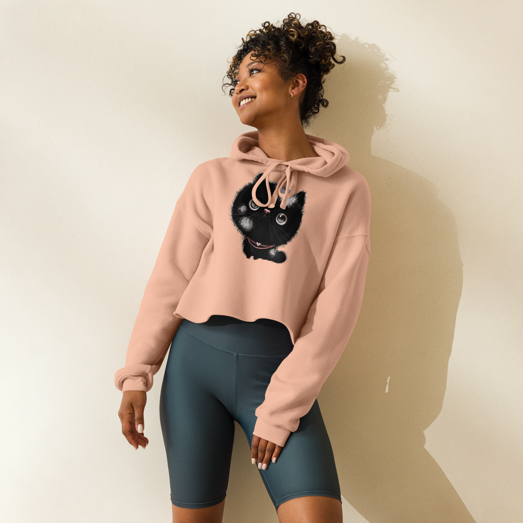 Kitty Collection Crop Hoodie