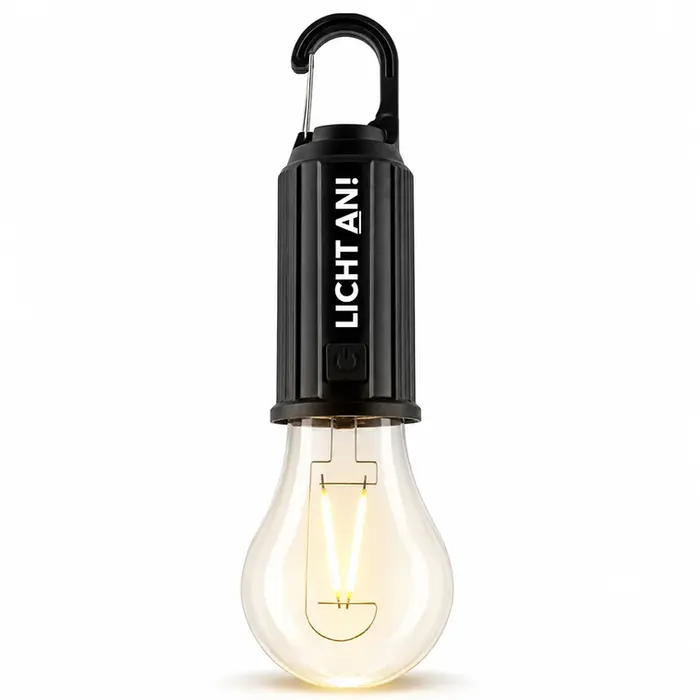Solar Lampe mit warmweißem Edison-Solarlicht mit Akku