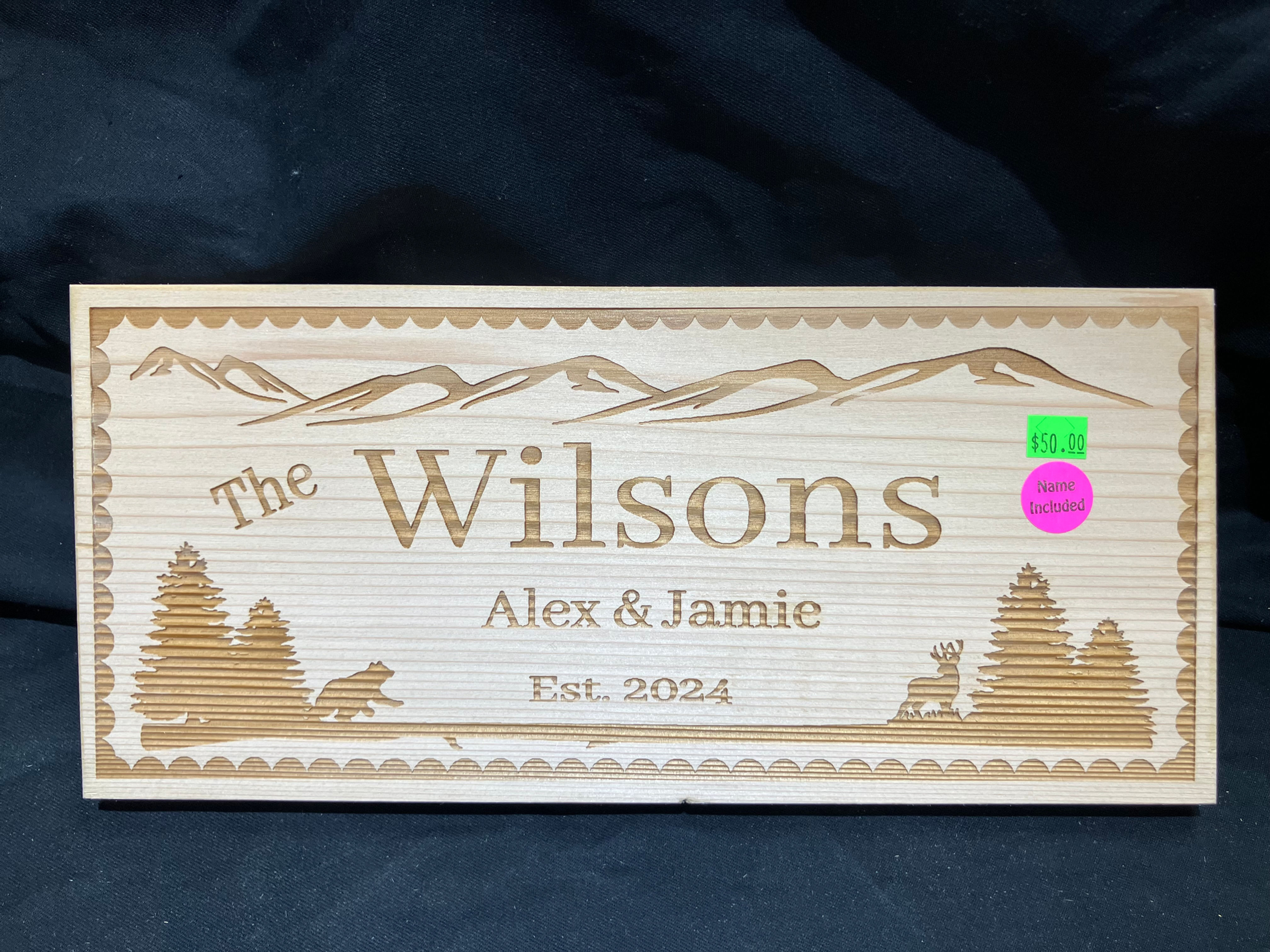 Medium Sign (Bear&Deer) MS7