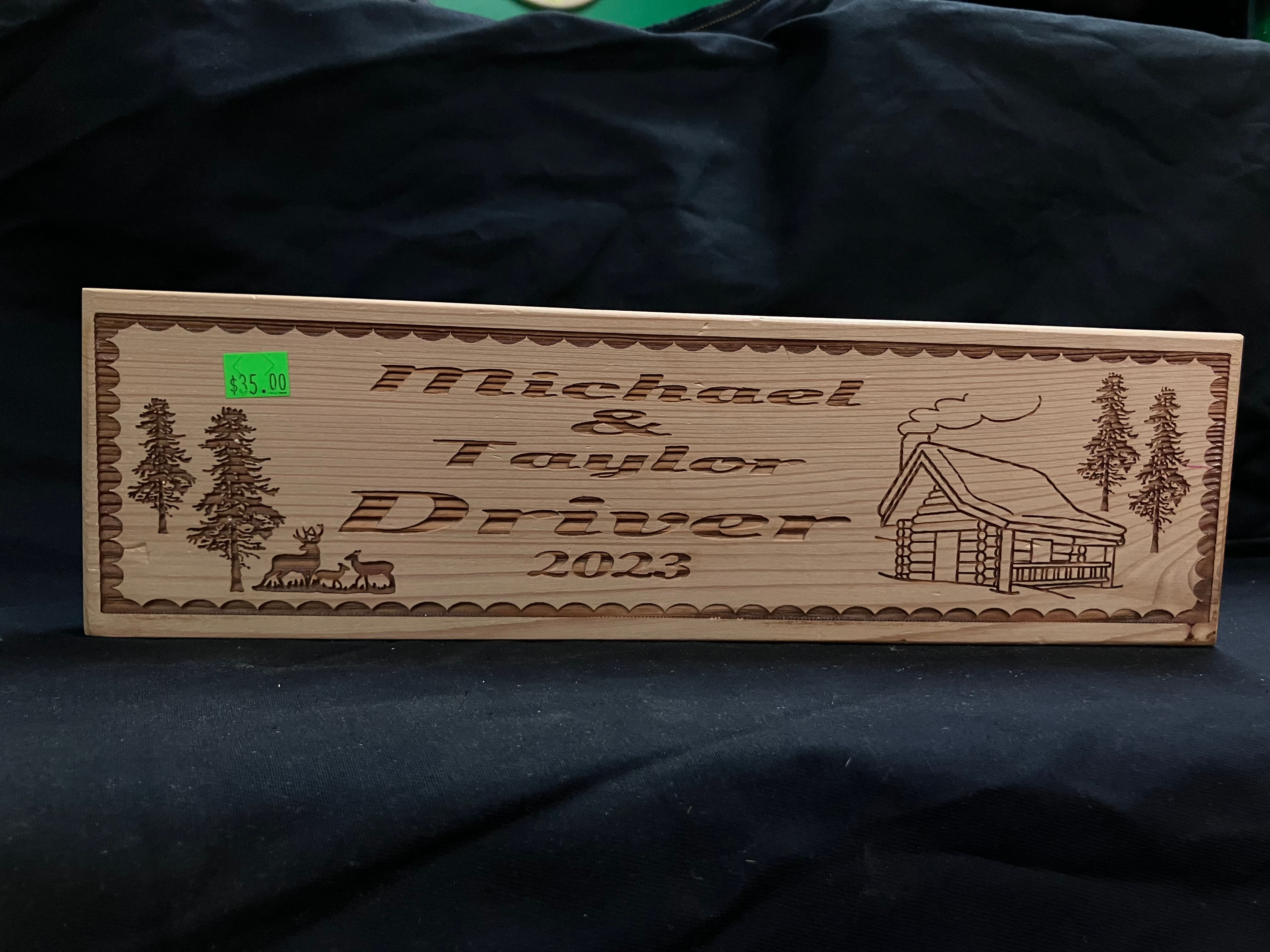 Small Sign (Cabin) SS8