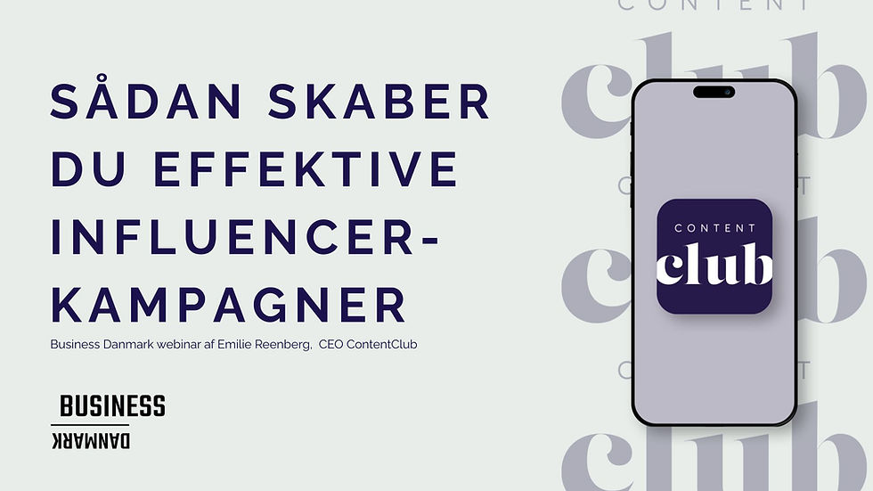 Business Danmark Webinar Sådan får du succes med Influencer marketing i 2025