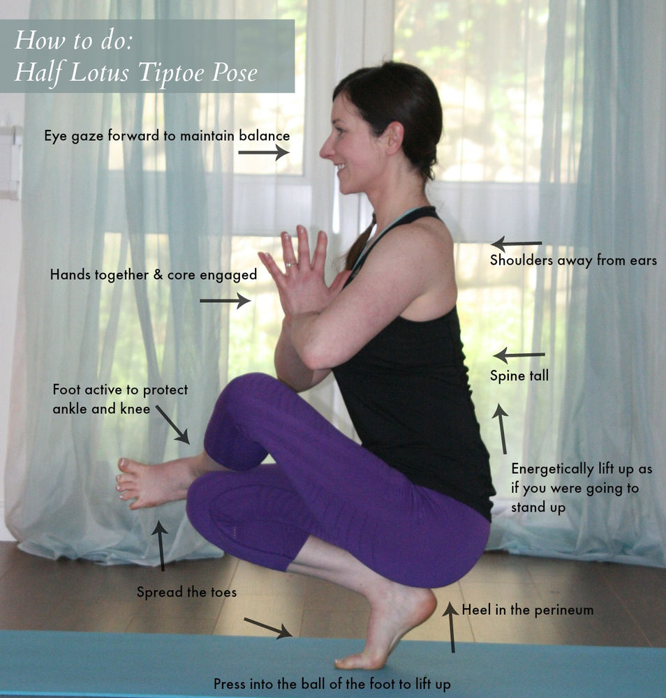 Regain Back Control with Half Lotus Tiptoe Pose Ardha Padma