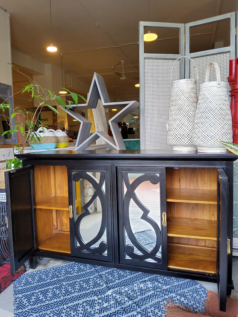 Thumbnail: Sora Mirrored  Door Cabinet