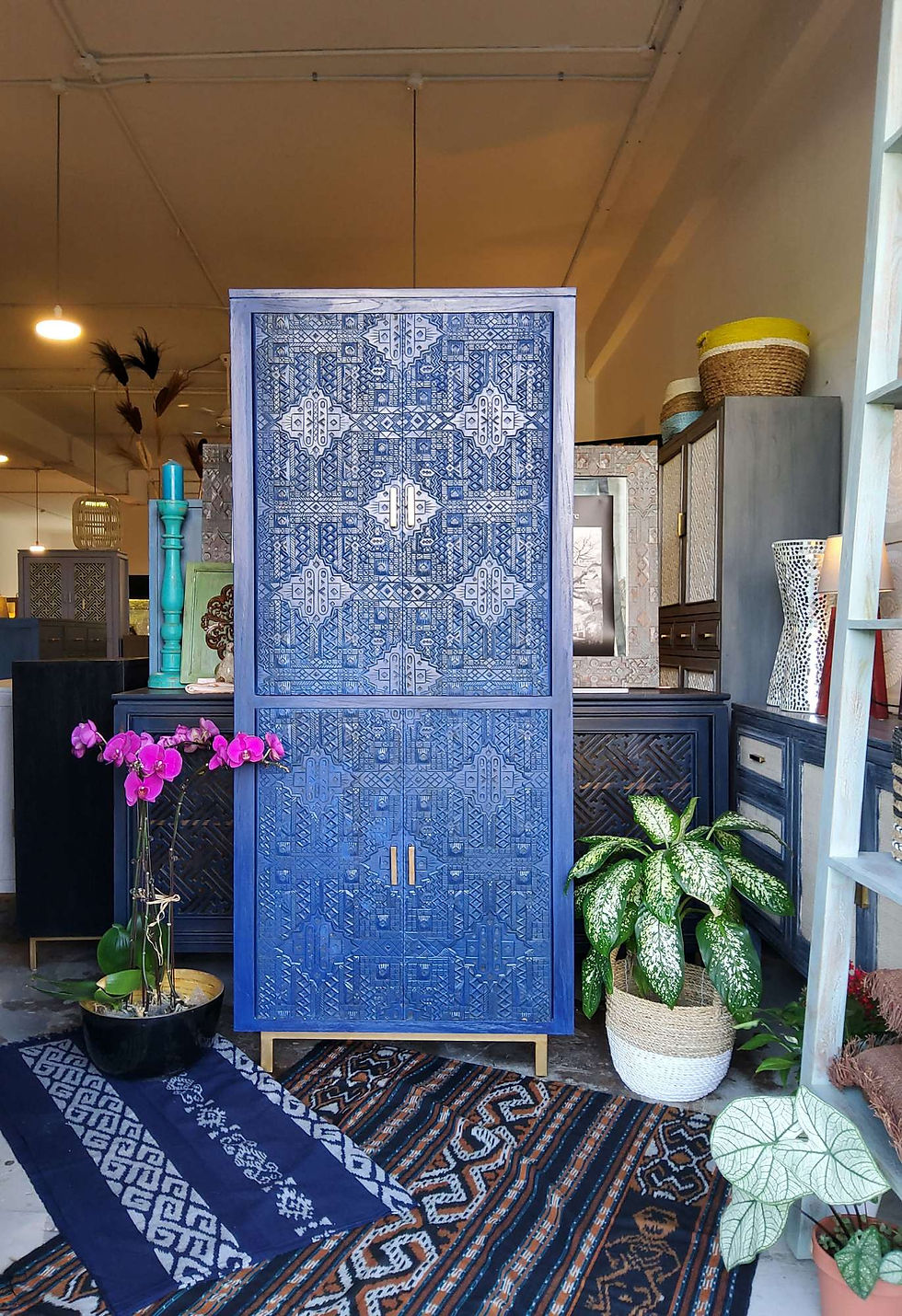 Thumbnail:  Ikat  Tall Cabinet 