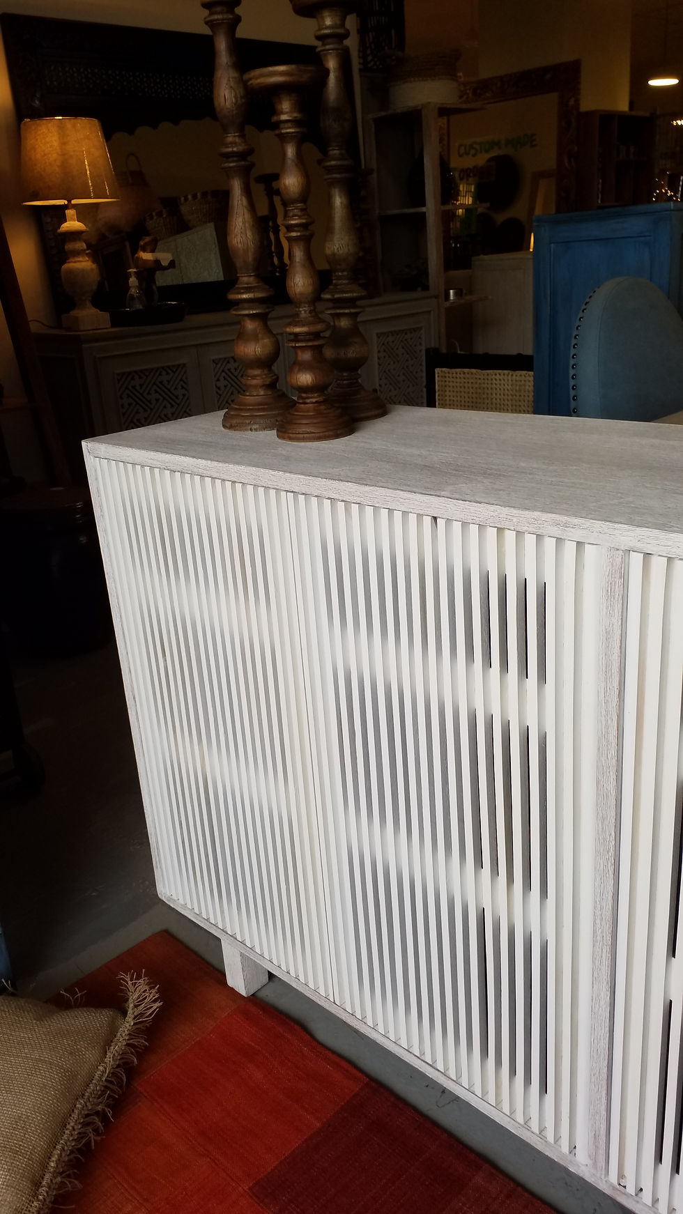 Thumbnail: Slat 4 door Cabinet