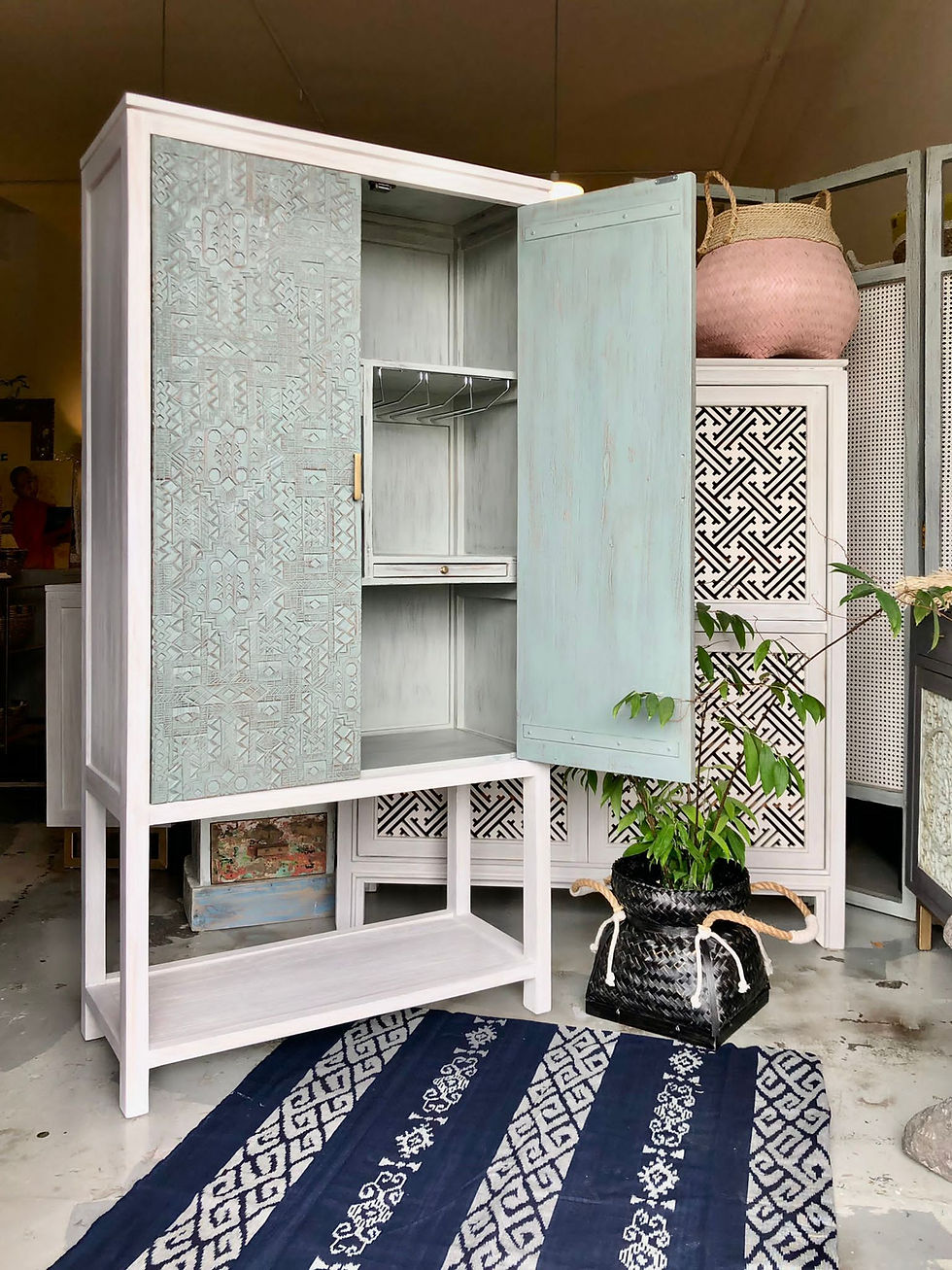 Thumbnail: Ikat Tall Bar Cabinet  90