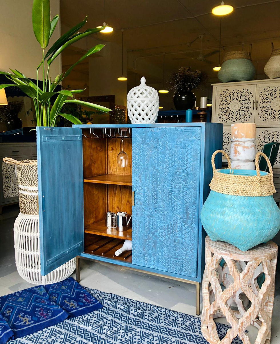 Thumbnail:  Ikat 2 Door Bar Cabinet 