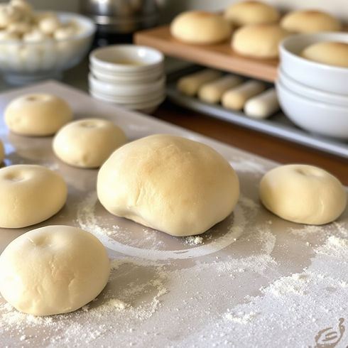 dinner rolls production in a home bakery.jpg