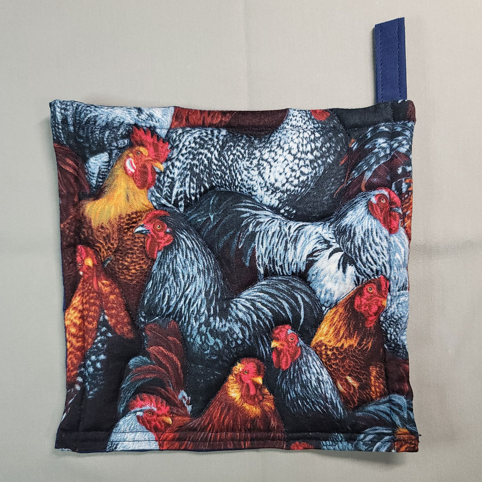 Thumbnail: Colorful rooster pot holder