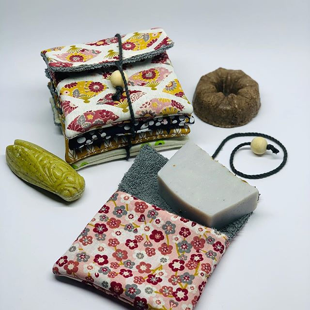 ETUI à SAVON - POCHETTE à SAVON - SAVON MAISON - SAVON SOLIDE - SHAMPOING SOLIDE