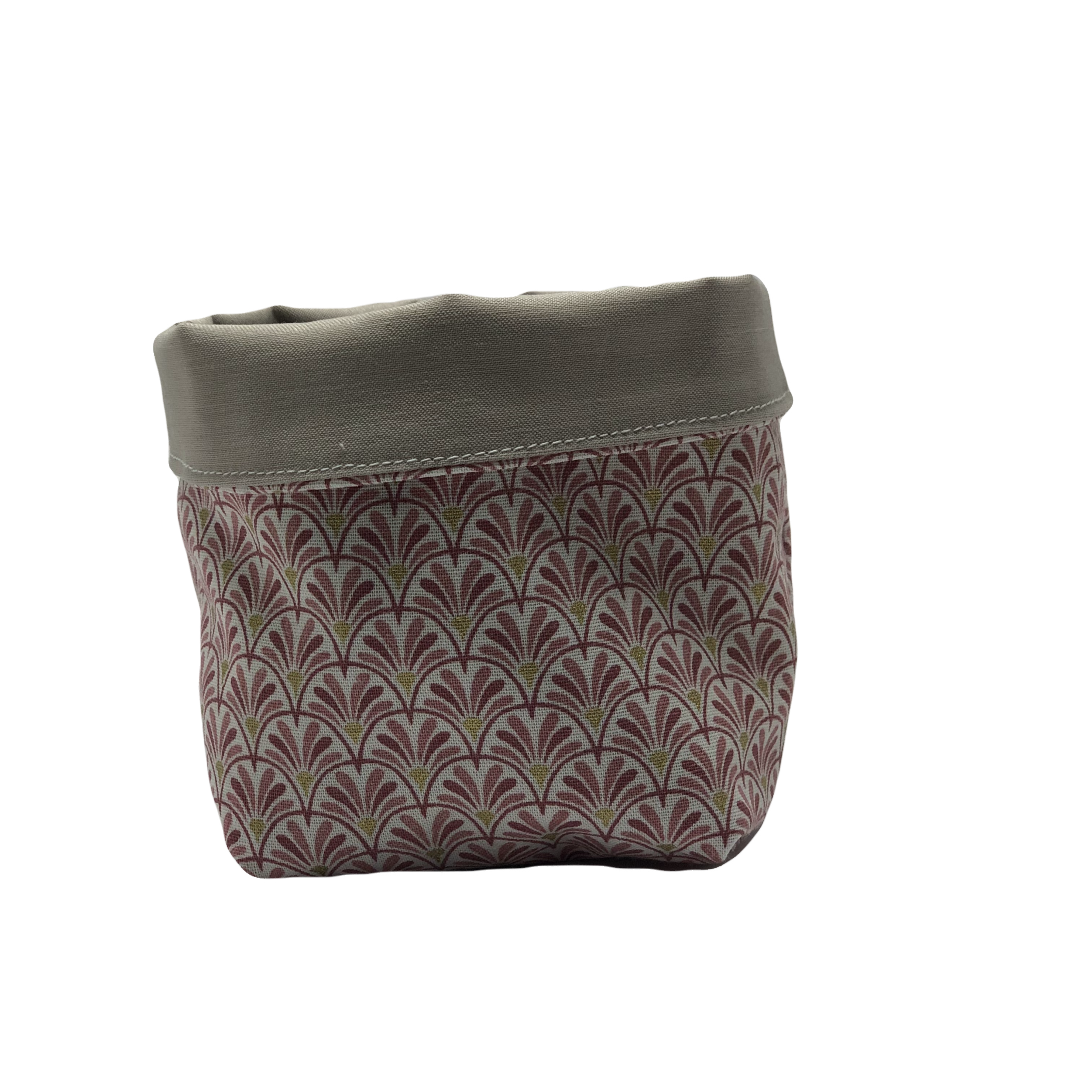 Petite panière "Fontaine rose"