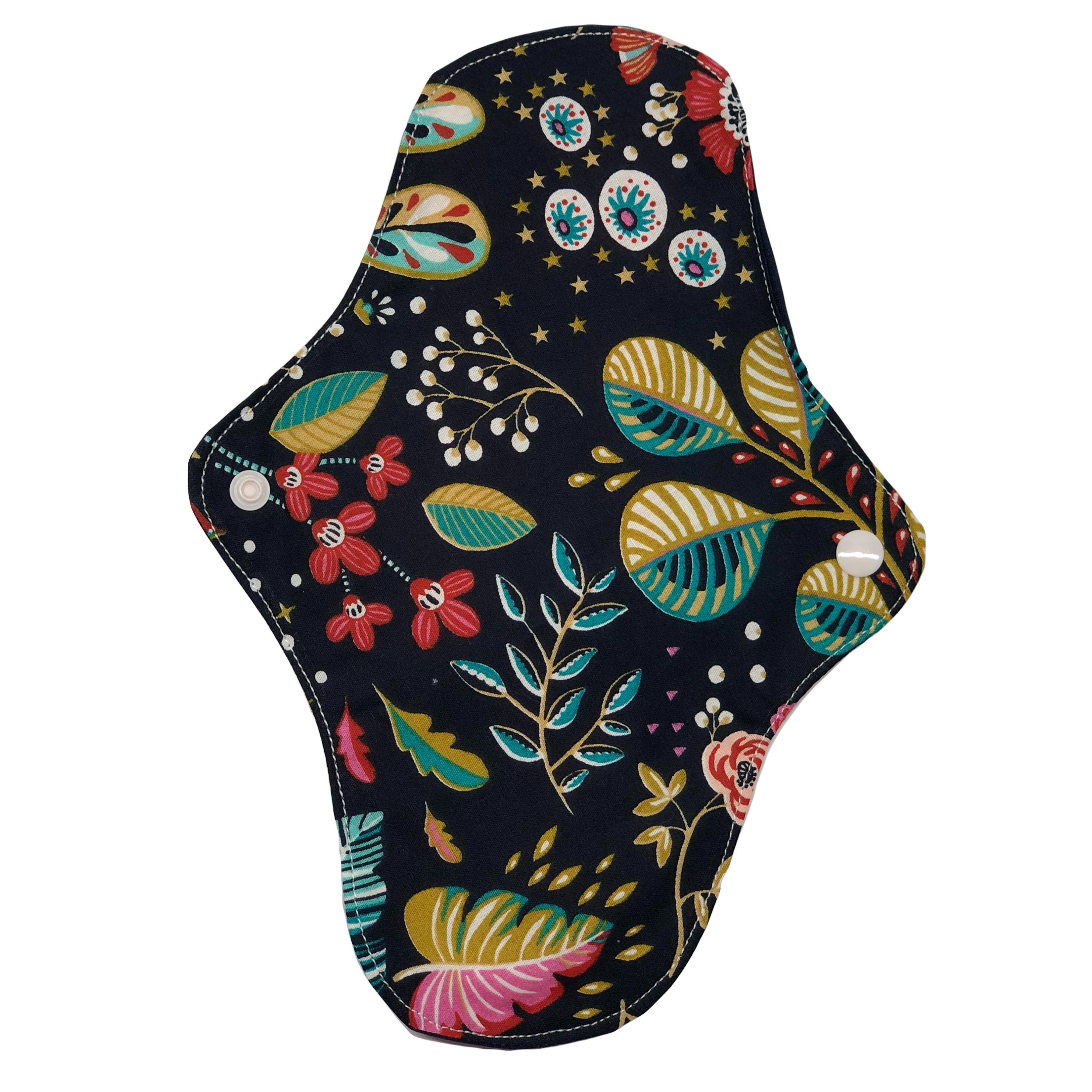 Une serviette hygiénique lavable " Absolute" Fleurie