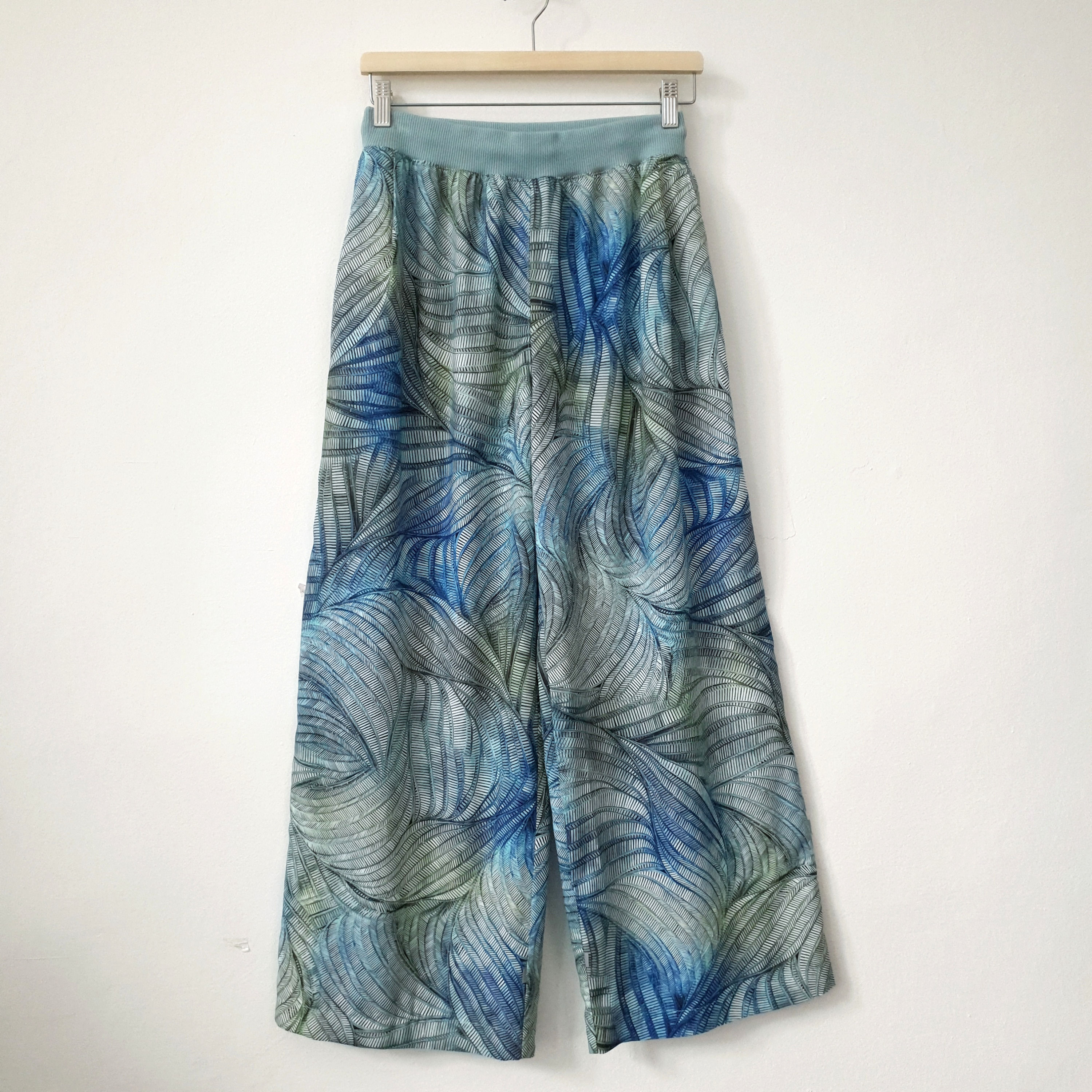 Spodnie palazzo "fale"