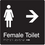 Thumbnail: Female Toilet Braille - with right arrow