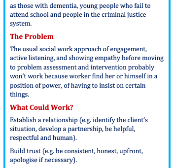 Social Work with Involuntary Clients