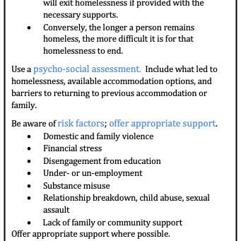 Homelessness