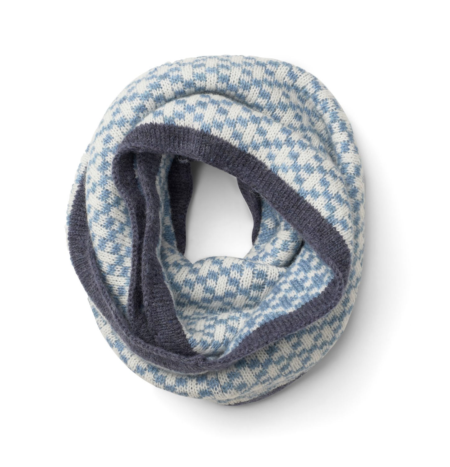 Blue Lattice Weave Snood