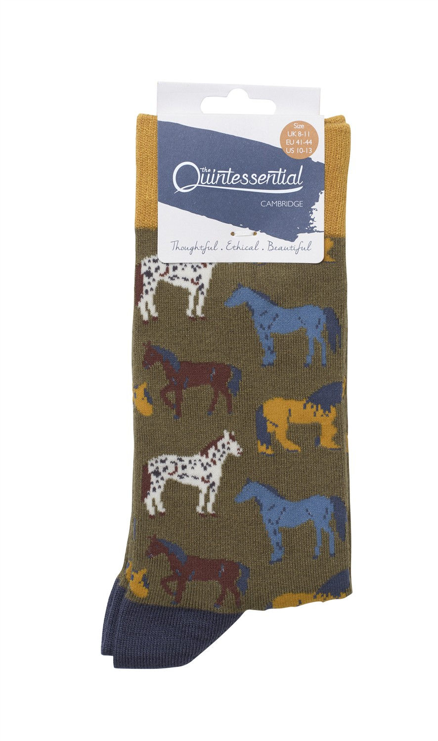 Thumbnail: Mens Socks - Horse Green