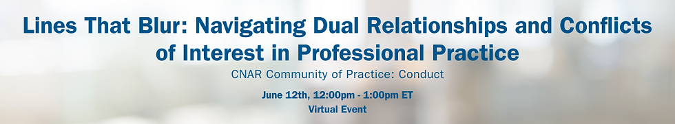 Community of Practice: Conduct