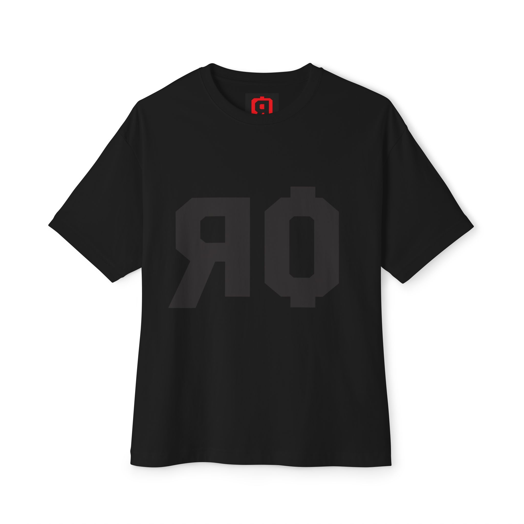 Black Pixel 'RQ' Oversized Tee