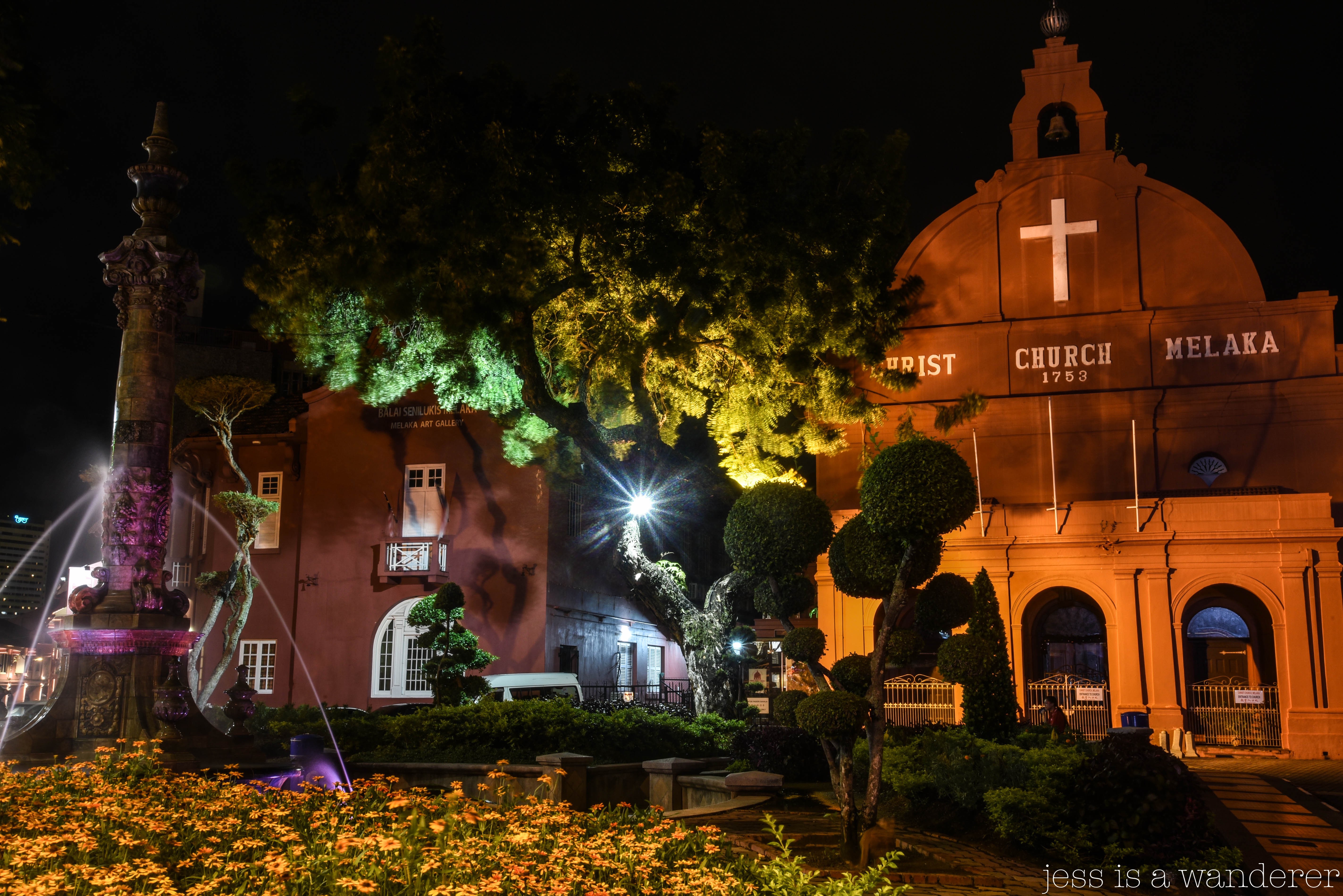 Night Lights in Melaka, Malaysia
