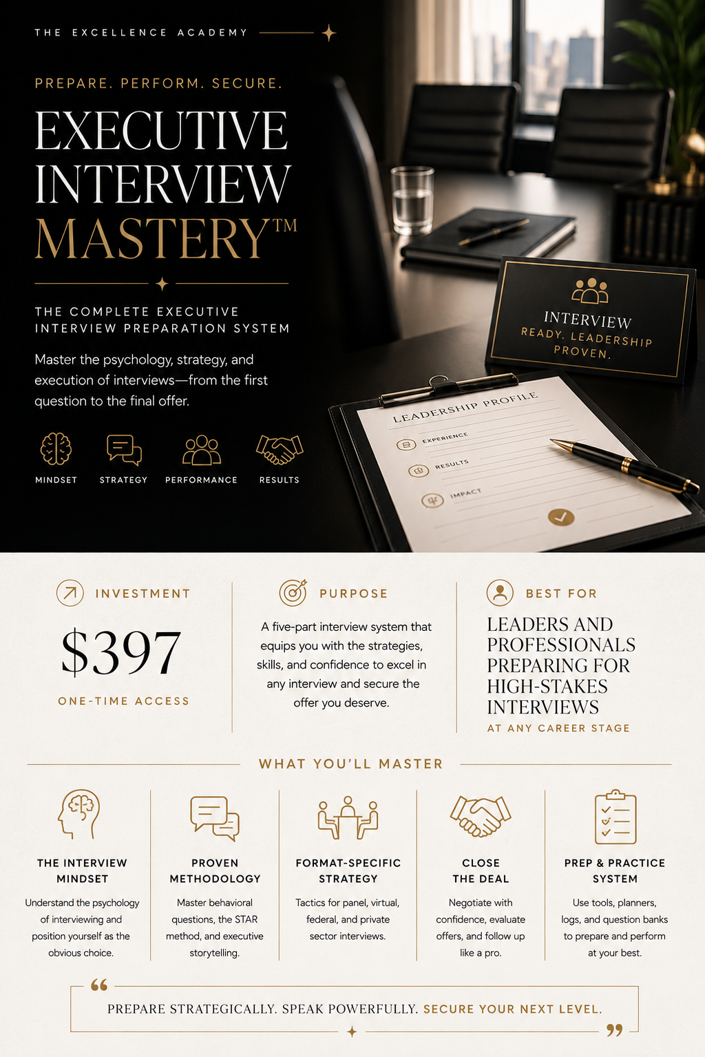 Executive Interview Mastery™ (31 pages)