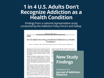 1 in 4 U.S. Adults Don’t Recognize Addiction as a Health Condition