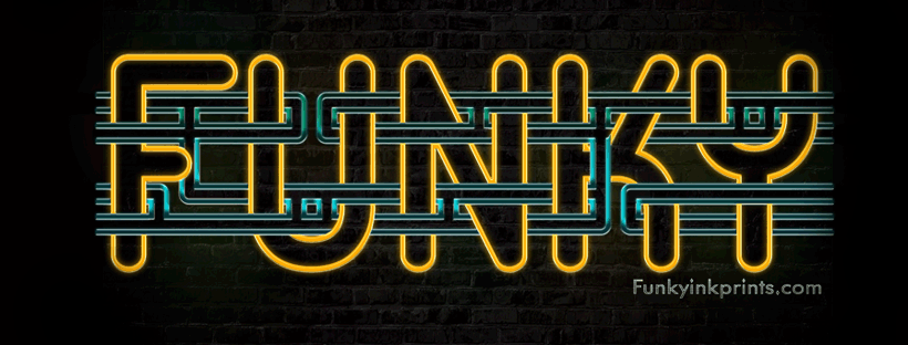 Funky Neon Sign Logo