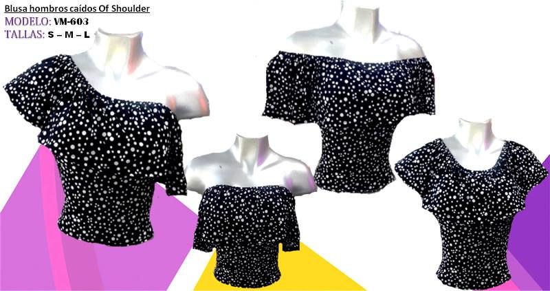 Miniatura: blusas campesinas estampadas